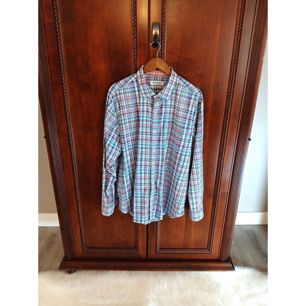 Tommy Bahama Siesta Key Men's Size XL/TG Long Sleeve Lightweight Nylon Shirt